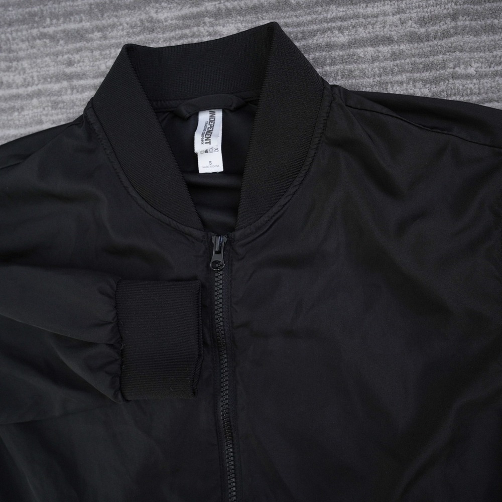 Independent Trading Company Jacket Men Black‎ Solid Bomber Full Zip Light Small